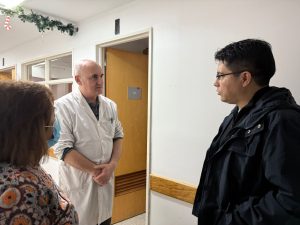 El gobernador Vidal llegó de sorpresa y recorrió el Hospital Regional Río Gallegos