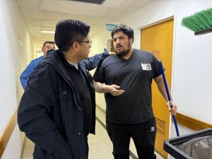 El gobernador Vidal llegó de sorpresa y recorrió el Hospital Regional Río Gallegos