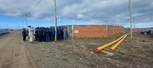 Vecinos del barrio 22 de Septiembre celebraron el avance de la obra de gas