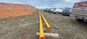 Vecinos del barrio 22 de Septiembre celebraron el avance de la obra de gas