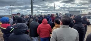 Vecinos del barrio 22 de Septiembre celebraron el avance de la obra de gas