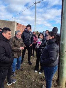 Vecinos del barrio 22 de Septiembre celebraron el avance de la obra de gas