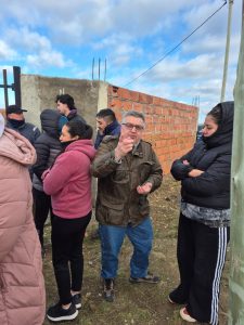 Vecinos del barrio 22 de Septiembre celebraron el avance de la obra de gas