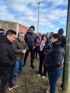 Vecinos del barrio 22 de Septiembre celebraron el avance de la obra de gas