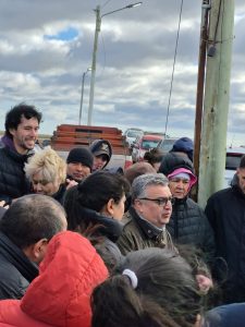 Vecinos del barrio 22 de Septiembre celebraron el avance de la obra de gas