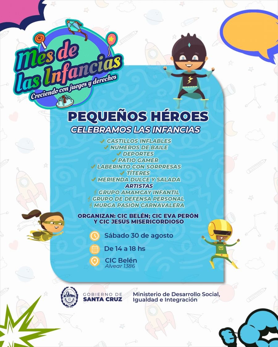 CIC Belén celebra el Mes de las Infancias con una jornada de juegos, arte y diversión
