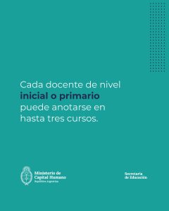 Comenzó la inscripción a cursos virtuales sobre alfabetización para docentes