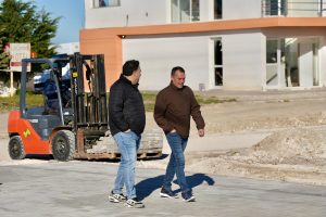 Daniel Álvarez se reunió con el intendente Carambia en Las Heras y recorrió obras