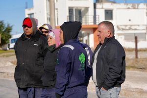 Daniel Álvarez se reunió con el intendente Carambia en Las Heras y recorrió obras