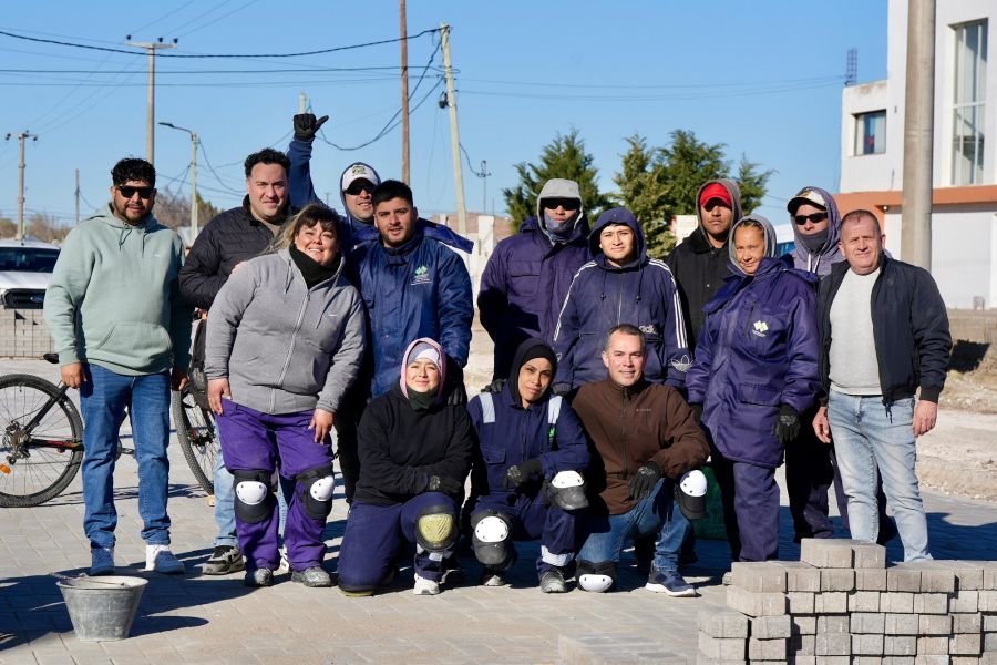 Daniel Álvarez se reunió con el intendente Carambia en Las Heras y recorrió obras