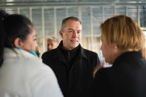 Daniel Álvarez: "La Escuela Secundaria N°43 de Caleta Olivia alcanza el 70% de avance"