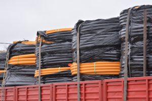Distrigas recibió el primer cargamento de caños para toda Santa Cruz
