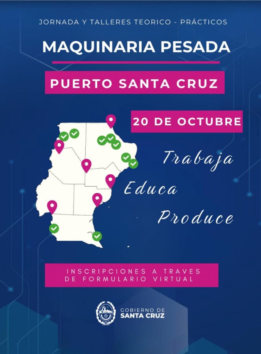 Distrigas y Puerto Santa Cruz confirman la capacitación en manejo de Maquinaria Pesada