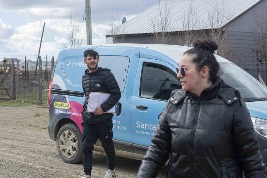 Relevamiento territorial en el Barrio René Favaloro de Río Gallegos