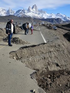 Vialidad Provincial comenzó la obra de remediación sobre la Ruta Provincial 41, al sur de El Chaltén