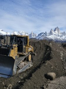 Vialidad Provincial comenzó la obra de remediación sobre la Ruta Provincial 41, al sur de El Chaltén