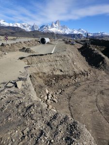Vialidad Provincial comenzó la obra de remediación sobre la Ruta Provincial 41, al sur de El Chaltén