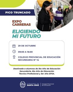Educación invita una nueva edición de Expo Carreras Eligiendo mi futuro