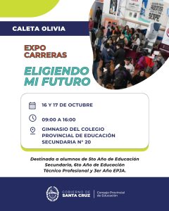 Educación invita una nueva edición de Expo Carreras Eligiendo mi futuro