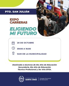Educación invita una nueva edición de Expo Carreras Eligiendo mi futuro