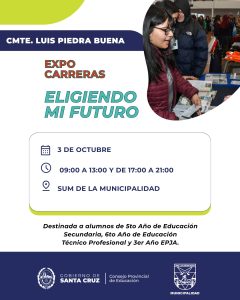 Educación invita una nueva edición de Expo Carreras Eligiendo mi futuro