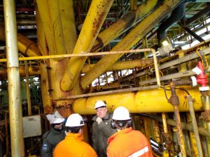 Realizaron inspección de producción hidrocarburífera en la Plataforma Magallanes