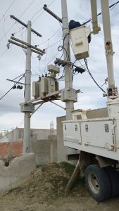 Servicios Públicos realizó mejoras en el servicio eléctrico en Caleta Olivia