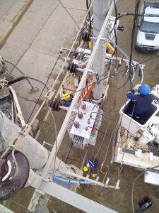 Servicios Públicos realizó mejoras en el servicio eléctrico en Caleta Olivia