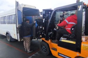 Avance para la reactivación del aeropuerto de San Julián: la provincia trasladó un equipo de rayos X