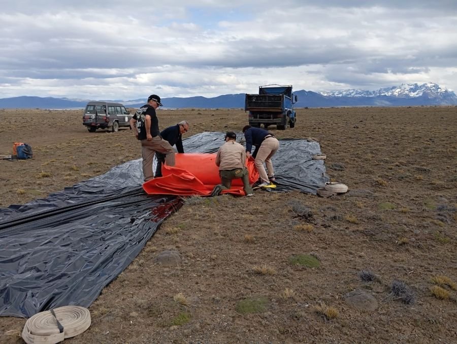 Instalaron equipamiento para el combate de incendios forestales en El Chaltén