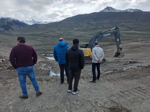 Daniel Álvarez recorrió la obra de la Ruta Provincial N°41 en El Chaltén