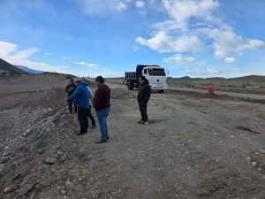 Daniel Álvarez recorrió la obra de la Ruta Provincial N°41 en El Chaltén