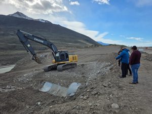 Daniel Álvarez recorrió la obra de la Ruta Provincial N°41 en El Chaltén