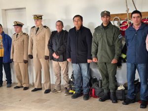 El Jefe de Gabinete destacó la labor de la Unidad de Bomberos en el 40° Aniversario de El Chaltén