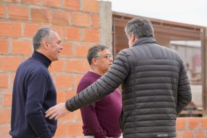 Daniel Álvarez recorrió instituciones y obras en ejecución en Puerto San Julián