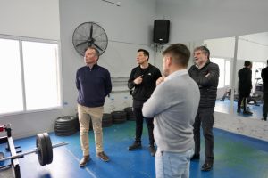 Daniel Álvarez recorrió instituciones y obras en ejecución en Puerto San Julián