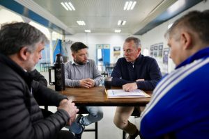 Daniel Álvarez recorrió instituciones y obras en ejecución en Puerto San Julián