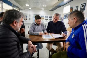 Daniel Álvarez recorrió instituciones y obras en ejecución en Puerto San Julián