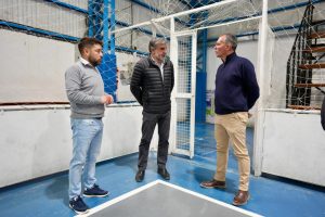 Daniel Álvarez recorrió instituciones y obras en ejecución en Puerto San Julián