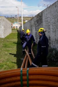 Llegaron los materiales para ampliar la red de gas en la Cuenca Carbonífera