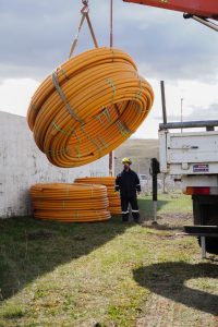 Llegaron los materiales para ampliar la red de gas en la Cuenca Carbonífera