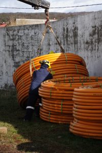Llegaron los materiales para ampliar la red de gas en la Cuenca Carbonífera