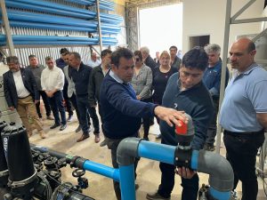 Claudio Vidal visitó diferentes obras que se realizan en Lago Posadas