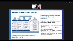 La Provincia asistió a Conversatorio UN-IGIF sobre Modelo Financiero Geoespacial