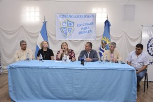 Álvarez destacó el apoyo provincial al deporte y la cultura en el Centenario del Hispano Americano