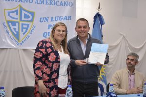 Álvarez destacó el apoyo provincial al deporte y la cultura en el Centenario del Hispano Americano