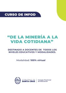 Se encuentran abiertas las inscripciones al curso “De la minería a la vida cotidiana”