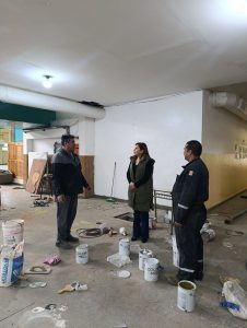Educación relevó los avances de obra en la Escuela Primaria N° 29 de Caleta Olivia