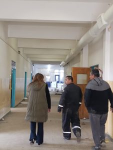 Educación relevó los avances de obra en la Escuela Primaria N° 29 de Caleta Olivia