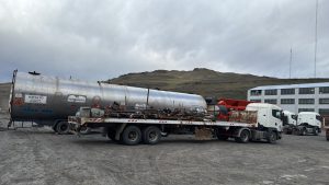 Llegó la primera planta de asfalto de Santa Cruz a Río Turbio